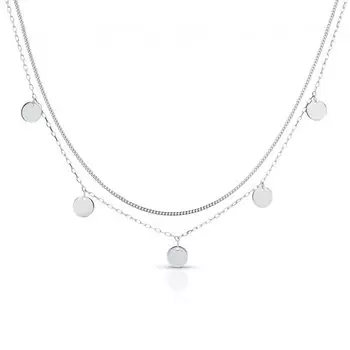 Серебряное колье