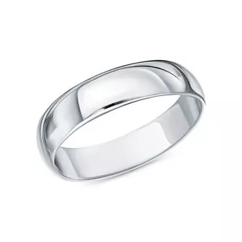 Серебряное обручальное кольцо