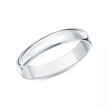Серебряное обручальное кольцо