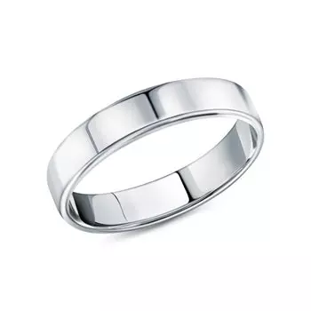 Серебряное обручальное кольцо