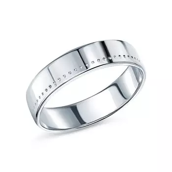 Серебряное обручальное кольцо