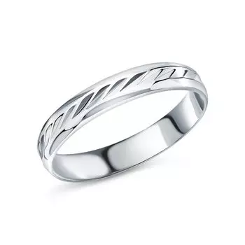 Серебряное обручальное кольцо