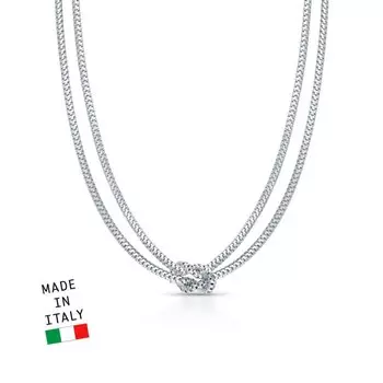 Серебряное шейное украшение