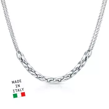 Серебряное шейное украшение