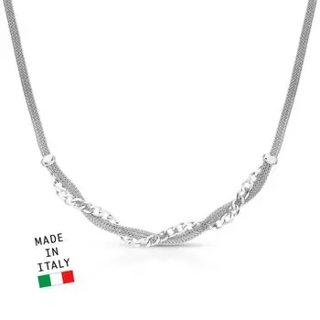 Серебряное шейное украшение