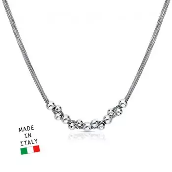 Серебряное шейное украшение