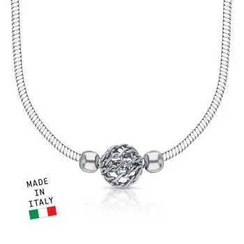 Серебряное шейное украшение