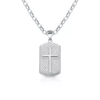 Серебряное шейное украшение