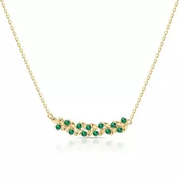 Серебряное шейное украшение с алпанитами