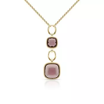 Серебряное шейное украшение с алпанитами