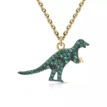 Серебряное шейное украшение с алпанитом