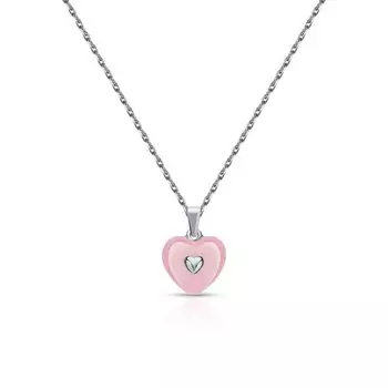 Серебряное шейное украшение с эмалью