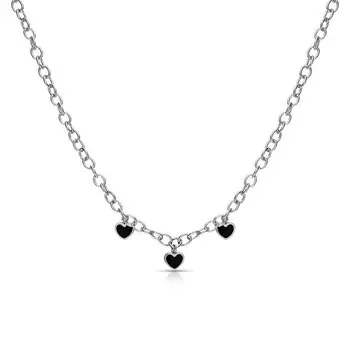 Серебряное шейное украшение с эмалью