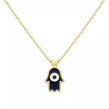 Серебряное шейное украшение с эмалью