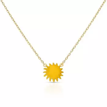 Серебряное шейное украшение с эмалью