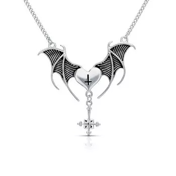 Серебряное шейное украшение с эмалью