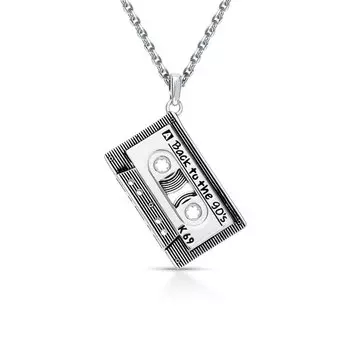 Серебряное шейное украшение с эмалью