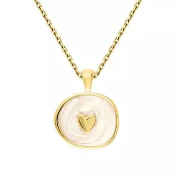 Серебряное шейное украшение с эмалью