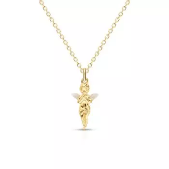 Серебряное шейное украшение с эмалью