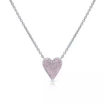 Серебряное шейное украшение с фианитами