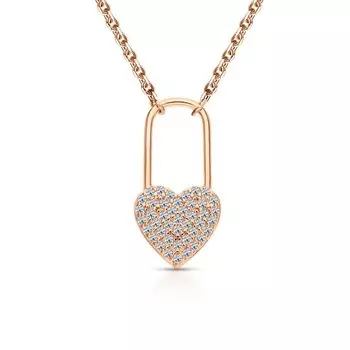 Серебряное шейное украшение с фианитами