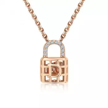 Серебряное шейное украшение с фианитами