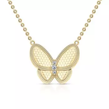 Серебряное шейное украшение с фианитами