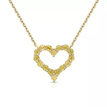 Серебряное шейное украшение с фианитами