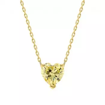 Серебряное шейное украшение с фианитами