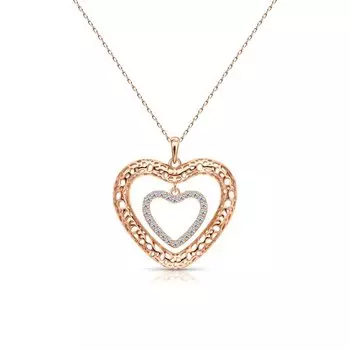 Серебряное шейное украшение с фианитами