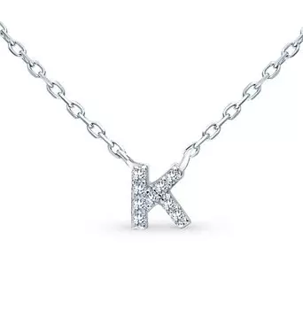 Серебряное шейное украшение с фианитами