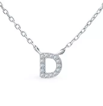 Серебряное шейное украшение с фианитами