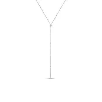 Серебряное шейное украшение с фианитами