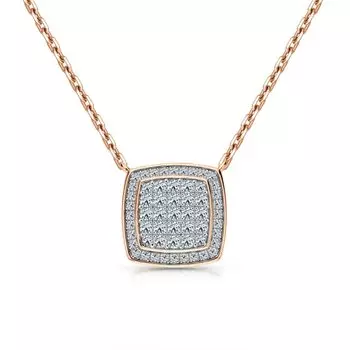 Серебряное шейное украшение с фианитами