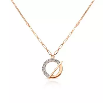 Серебряное шейное украшение с фианитами