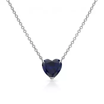 Серебряное шейное украшение с фианитами