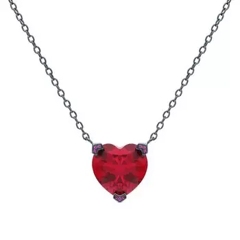 Серебряное шейное украшение с фианитами