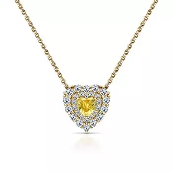 Серебряное шейное украшение с фианитами