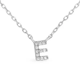 Серебряное шейное украшение с фианитами