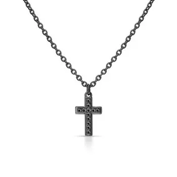 Серебряное шейное украшение с фианитами