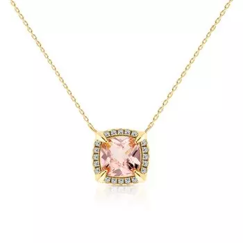 Серебряное шейное украшение с фианитами