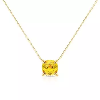 Серебряное шейное украшение с фианитами