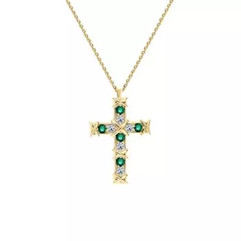 Серебряное шейное украшение с фианитами и агатами природными