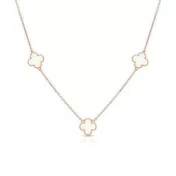 Серебряное шейное украшение с керамикой