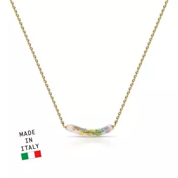 Серебряное шейное украшение с муранским стеклом