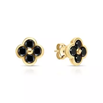 Серебряные серьги с агатом