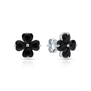 Серебряные серьги с агатом природным