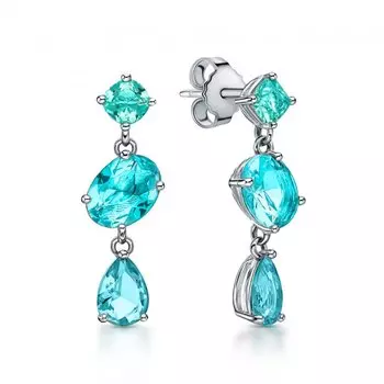 Серебряные серьги с алпанитами