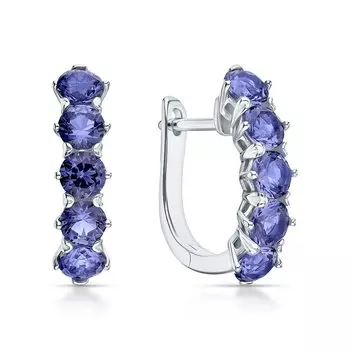 Серебряные серьги с алпанитами