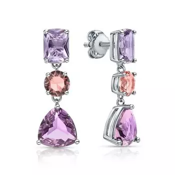 Серебряные серьги с алпанитами